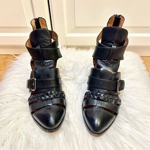 [SOLD] Jeffrey Campbell x Revolve Levelup Sandal Boots Black Leather US8.5 Alt